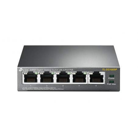 Switch réseau ethernet Gigabit TP-Link compatible TL-SG1005P - 5 ports dont 4x PoE
