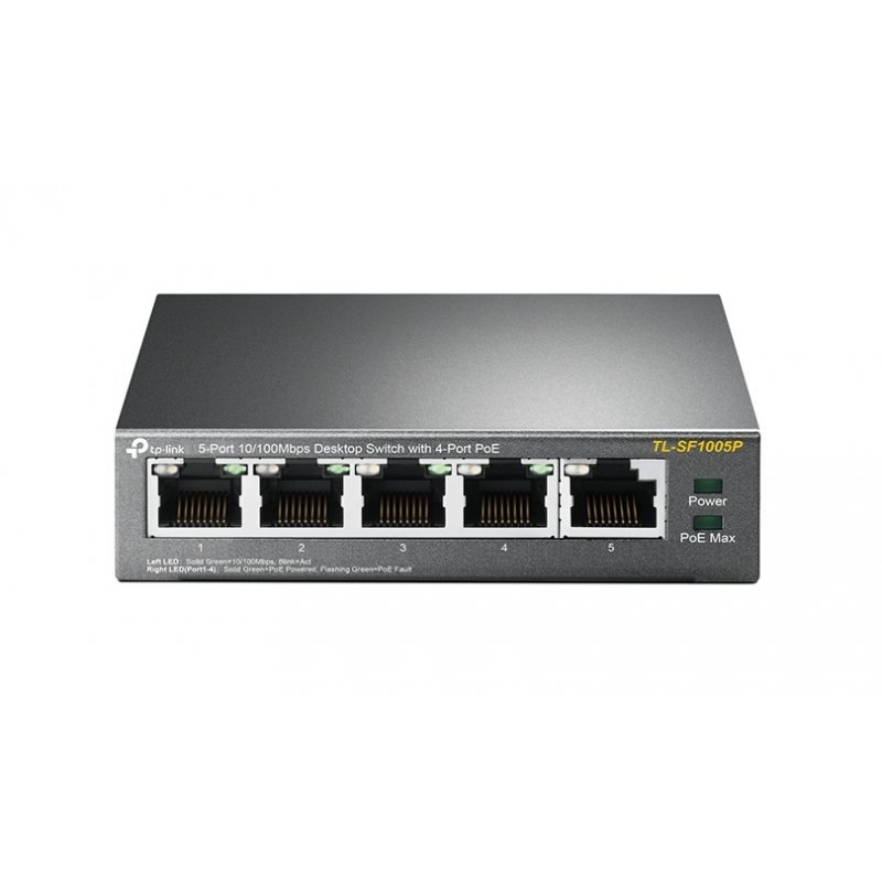 Switch réseau ethernet TP-Link compatible SF1005P - 5 ports dont 4x PoE
