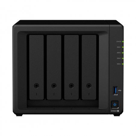 Synology compatible DS920+ BT NAS 4 EMP. 3.5/2.5p 2.0/2.7 GHz QuadCore 64b 4Go 2 LAN GbE USB3 Slot M.2