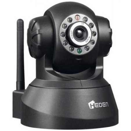 Caméra IP interieur Heden compatible VisionCam RJ45 & Wifi motorisée V2.4 Cloud (Noir)