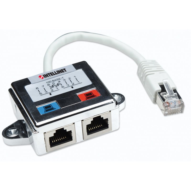 Doubleur RJ45 M- F/F (éclateur de paire)
