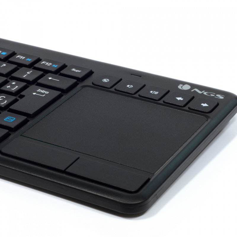 NGS TV Warrior, QWERTY, ES clavier RF sans fil Espagnole Noir