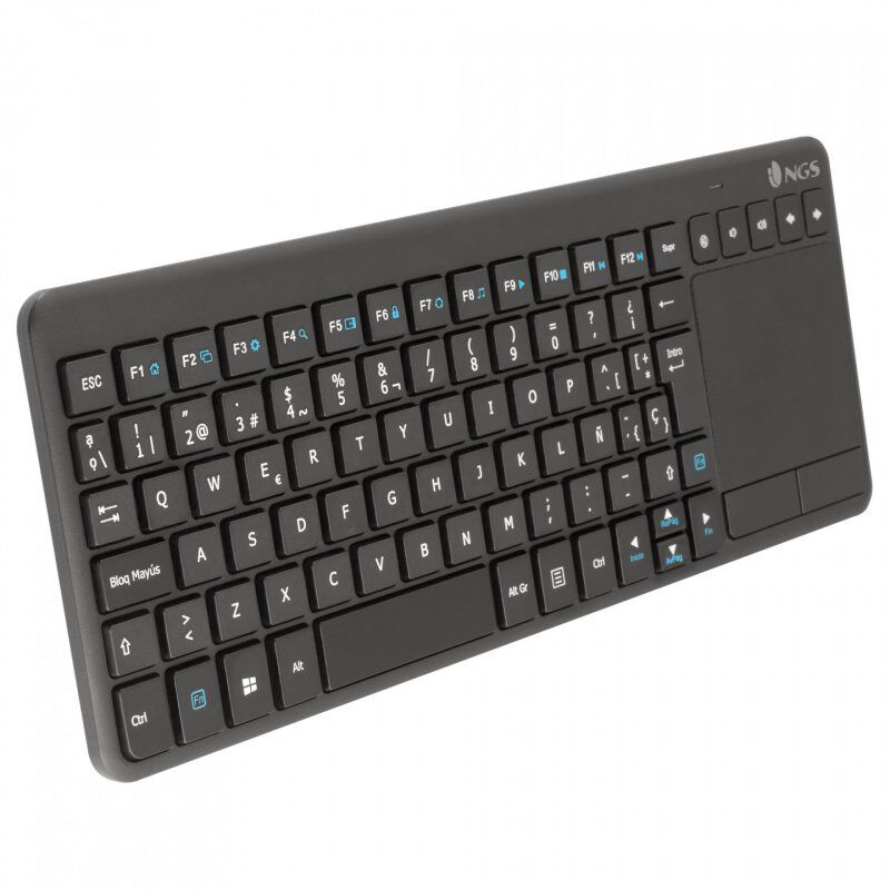 NGS TV Warrior, QWERTY, ES keyboard RF Wireless Spanish Black
