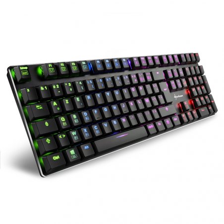 Sharkoon PureWriter RGB clavier USB AZERTY Français Noir