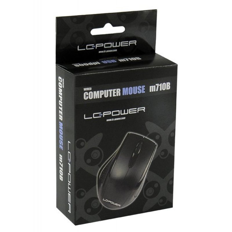 LC Power compatible M710B - Maus - USB - Schwarz