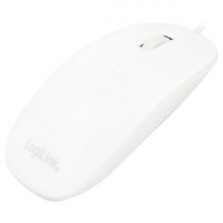 Souris filaire LogiLink compatible ID0062 Slim (Blanc)