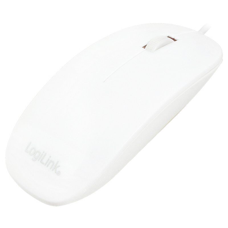 Souris filaire LogiLink compatible ID0062 Slim (Blanc)