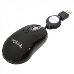 LogiLink compatible Mini souris optique pour notebook avec un câble