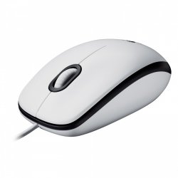 Logitech M100 - Maus - USB - weiß