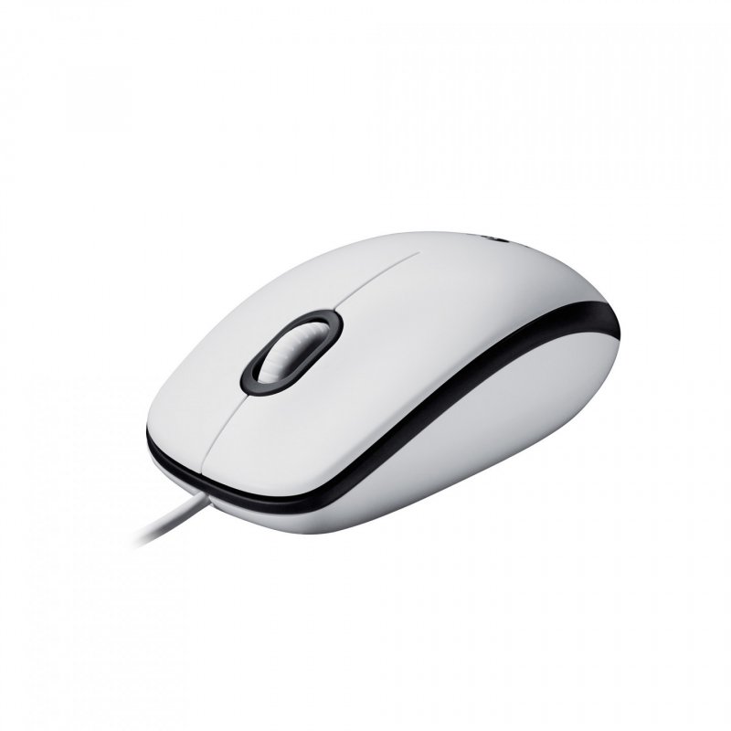 Logitech Souris optique M100 White refresh, avec câble