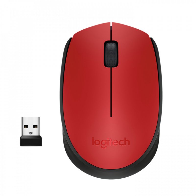 Souris sans fil Logitech Cordless Laser M171 (Noir/Rouge)
