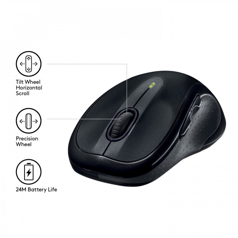 Souris sans fil Logitech M510 (Noir)