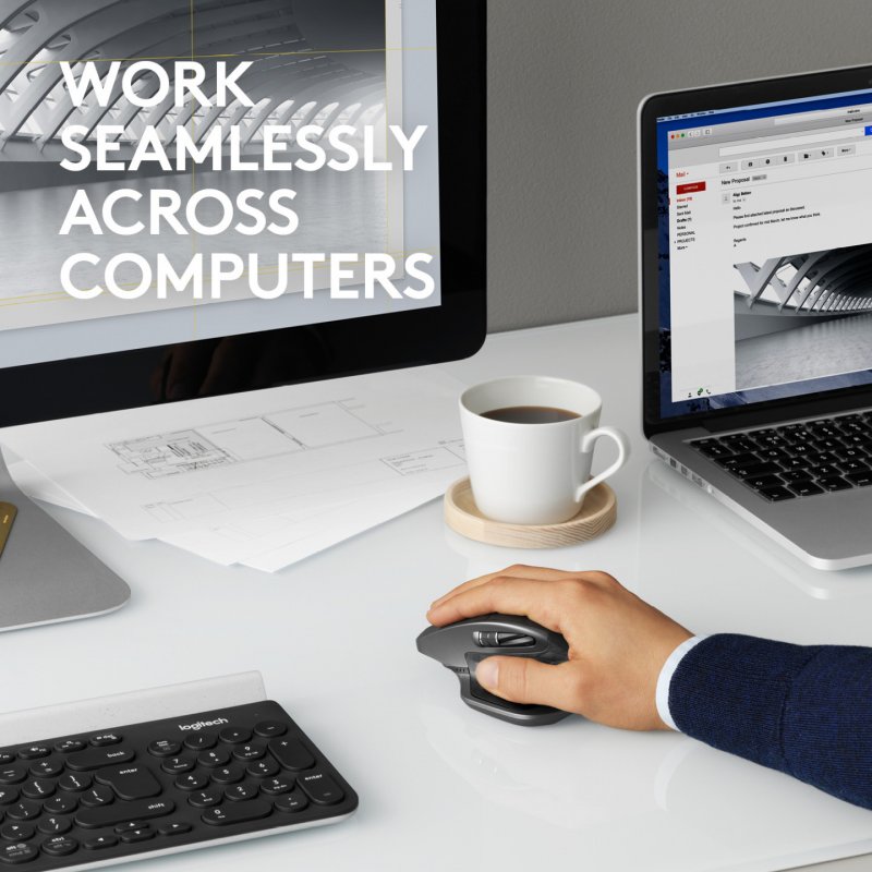 Souris sans fil Logitech MX Master 2S (Noir)