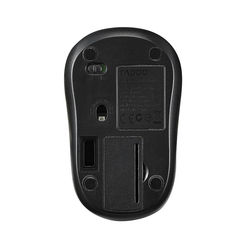 Rapoo M10 Plus mouse Ambidextrous RF Wireless Optical 1000 DPI