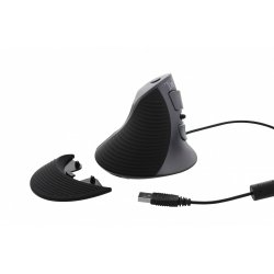 Souris filaire T'nB compatible Ergo verticale pour droitier (Noir)