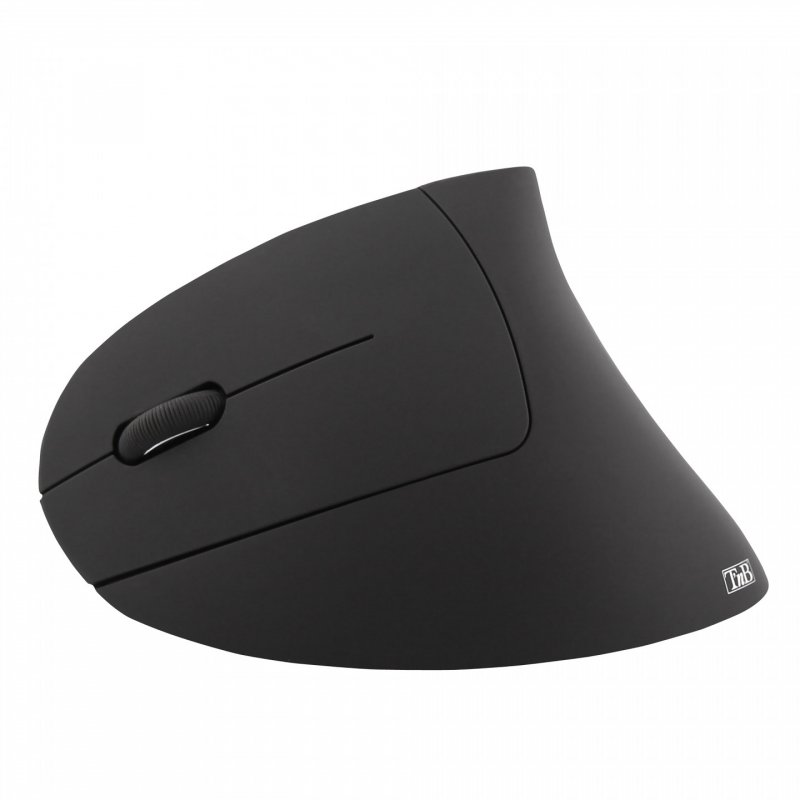Souris sans fil T'nB compatible Ergo verticale pour gaucher (Noir)
