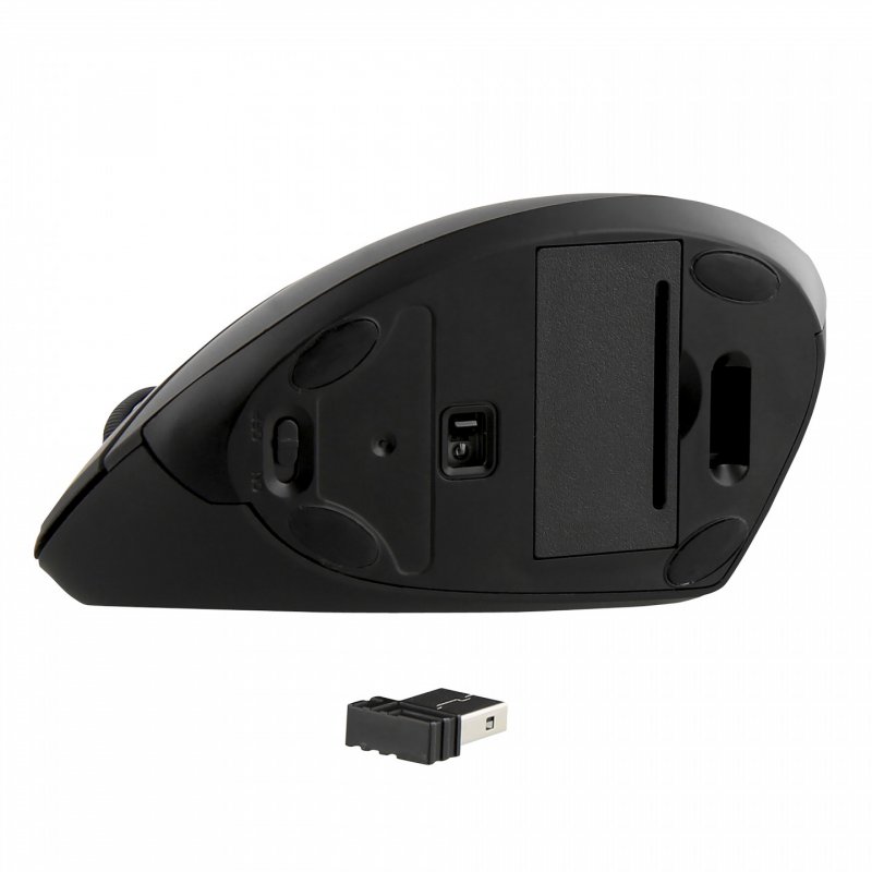 Souris sans fil T'nB compatible Ergo verticale pour gaucher (Noir)