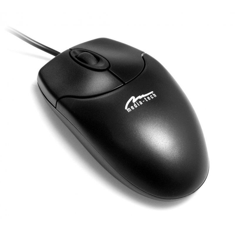 Media-Tech MT1075K-PS2 mouse Right-hand PS/2 Optical 800 DPI