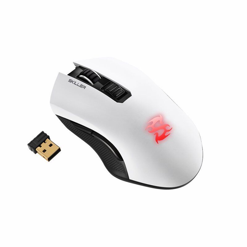 Souris sans fil Gamer Sharkoon Skiller SGM3 RGB (Noir/Blanc)