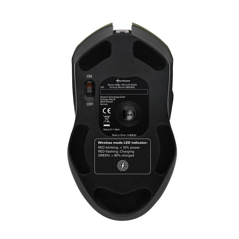 Sharkoon Skiller SGM3 mouse Right-hand RF Wireless + USB Type-A Optical 6000 DPI