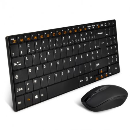 ADVANCE CLS-SLIM-BK keyboard Mouse included RF Wireless AZERTY French Black