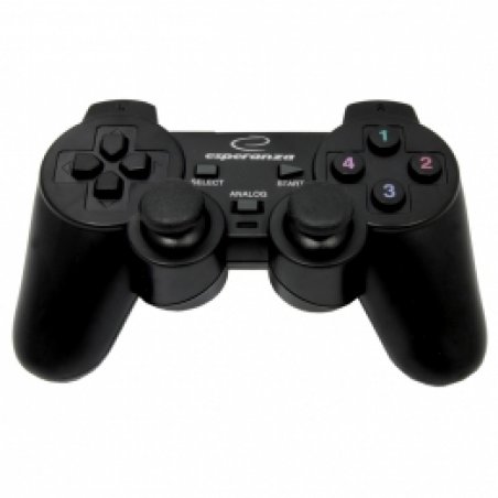 Esperanza EG106 Gaming Controller Black USB 2.0 Joystick Analogue / Digital PC, Playstation 2, Playstation 3