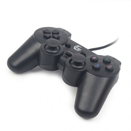 Manette de jeu Gembird compatible JPD-UDV-01 pour PC (Noir)
