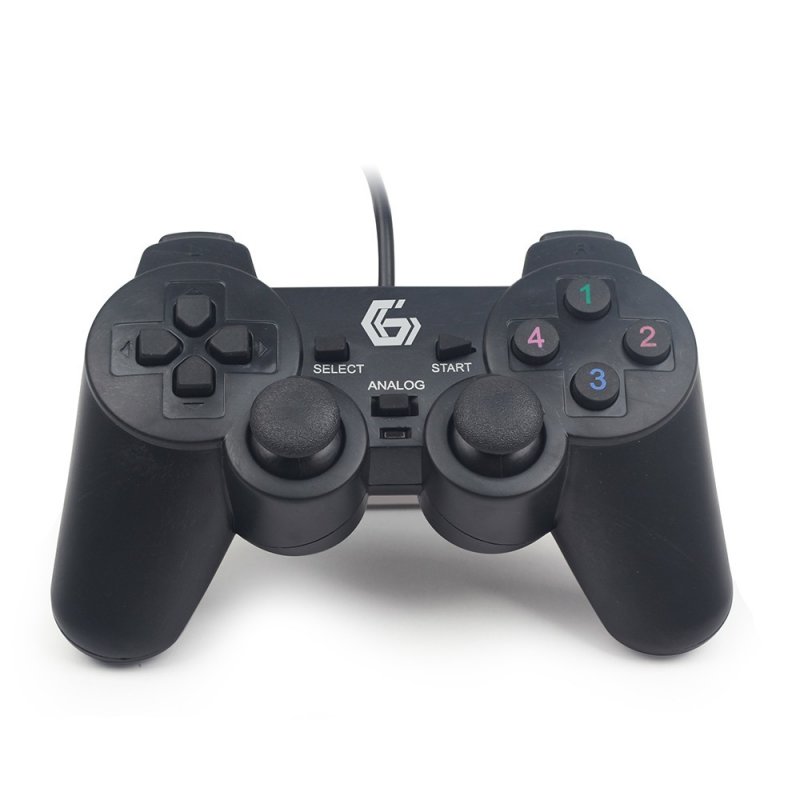 Manette de jeu Gembird compatible JPD-UDV-01 pour PC (Noir)