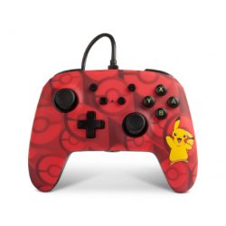 Manette de jeu filaire PowerA Pokemon Pikachu pour Nintendo Switch (Rouge)