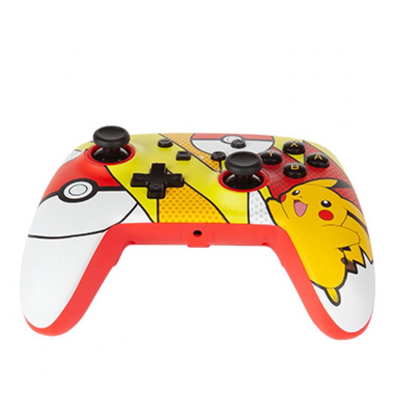 Manette de jeu PowerA Pokemon Pop Art pour Nintendo Switch (Rouge/Jaune/Blanc)