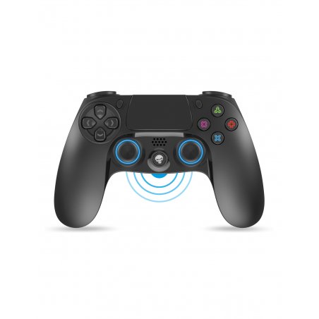Manette de jeu sans fil Bluetooth Spirit of Gamer compatible PGP Pro Gaming pour PS4 (Noir)