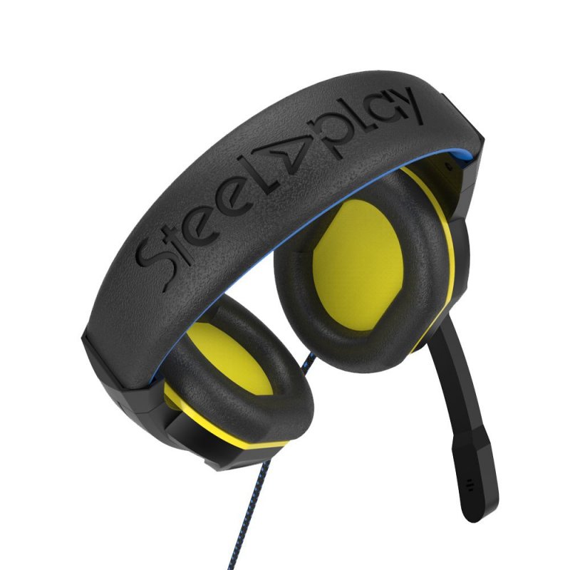 Steelplay HP47 Headset Wired Head-band Gaming Black, Yellow