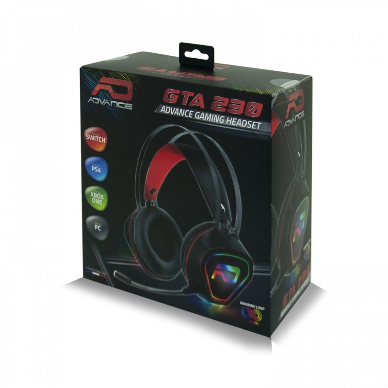 Casque Micro Gamer Advance GTA 230 RGB (Noir)