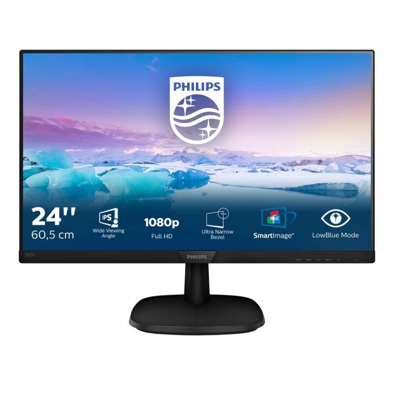 Philips compatible V-line 243V7QDAB - LED-Monitor - Full HD (1080p) - 61 cm (24")