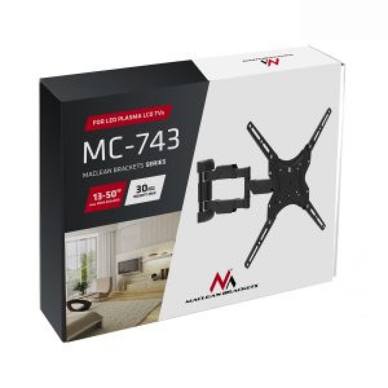 Maclean MC-743 TV mount 127 cm (50") Black