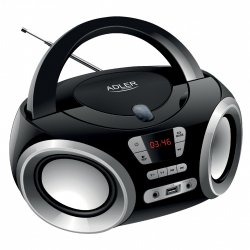 Adler AD 1181 Lecteur de CD Lecteur CD portable Noir, Argent