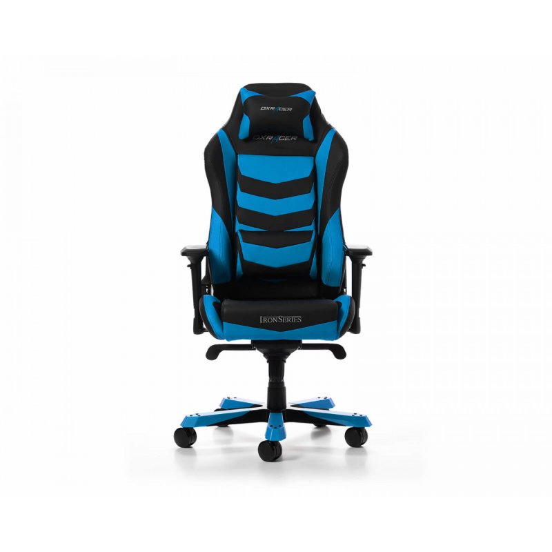 DXRacer IRON I166-NB Siège de jeu universel Chaise avec assise rembourrée Noir, Bleu
