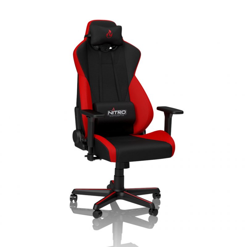 Fauteuil Nitro Concepts compatible S300 Inferno Red (Noir/Rouge)