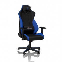 Nitro Concepts S300 Siège de jeu sur PC Siège rembourré Noir, Bleu