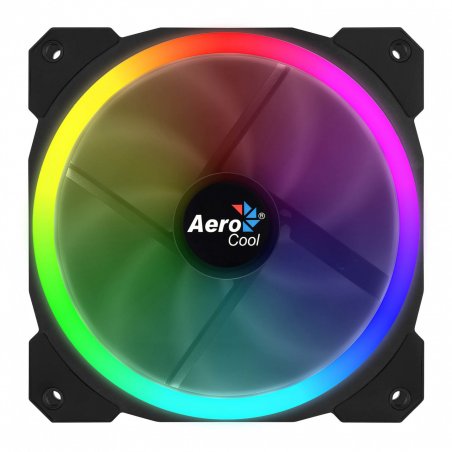 Ventilateur de boitier AeroCool compatible Orbit RGB 12cm (Noir)