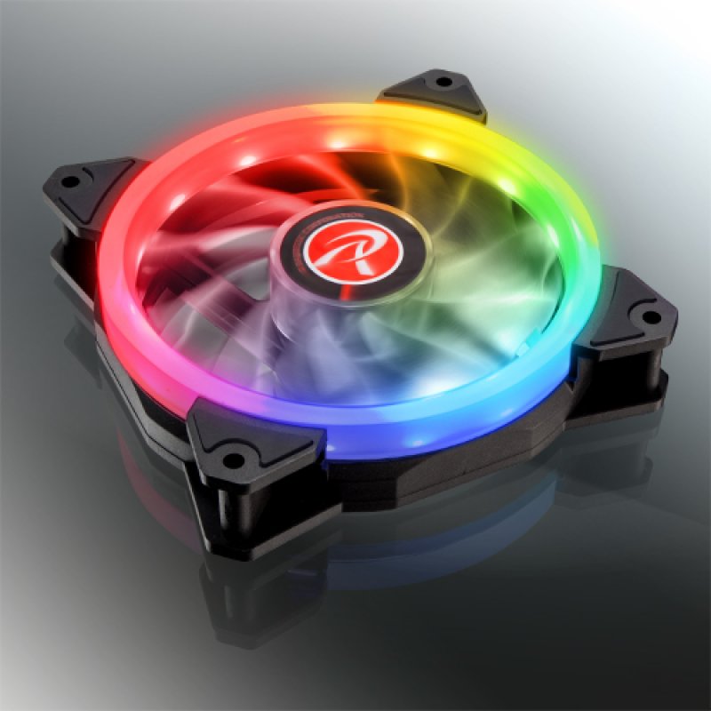 Raijintek compatible Iris 12 Rainbow A-RGB LED-Lüfter, 3er Set inkl. Controller - 120mm