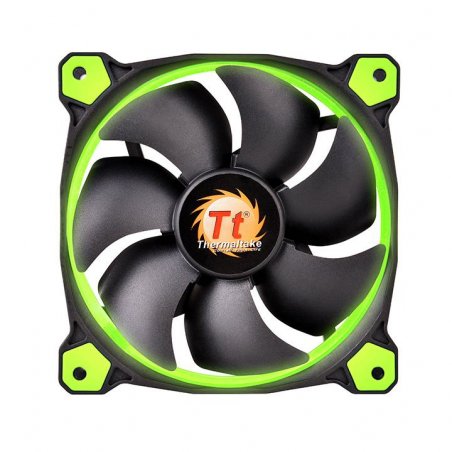Thermaltake compatible Riing 14, 140mm LED-Lufter - vert