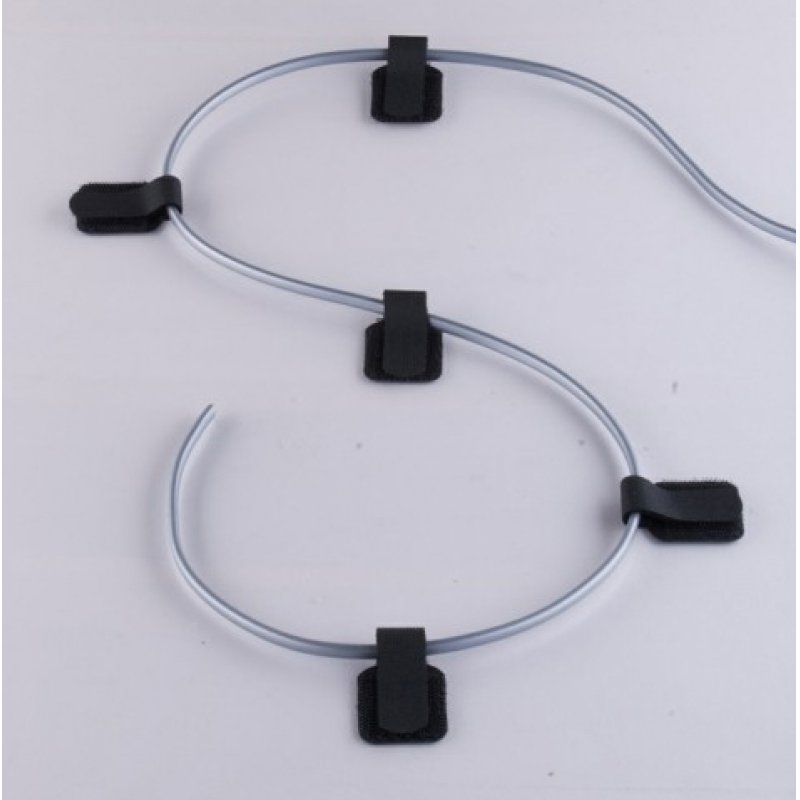 LABEL THE CABLE Wall Klettkabelhalter 10er Set - black