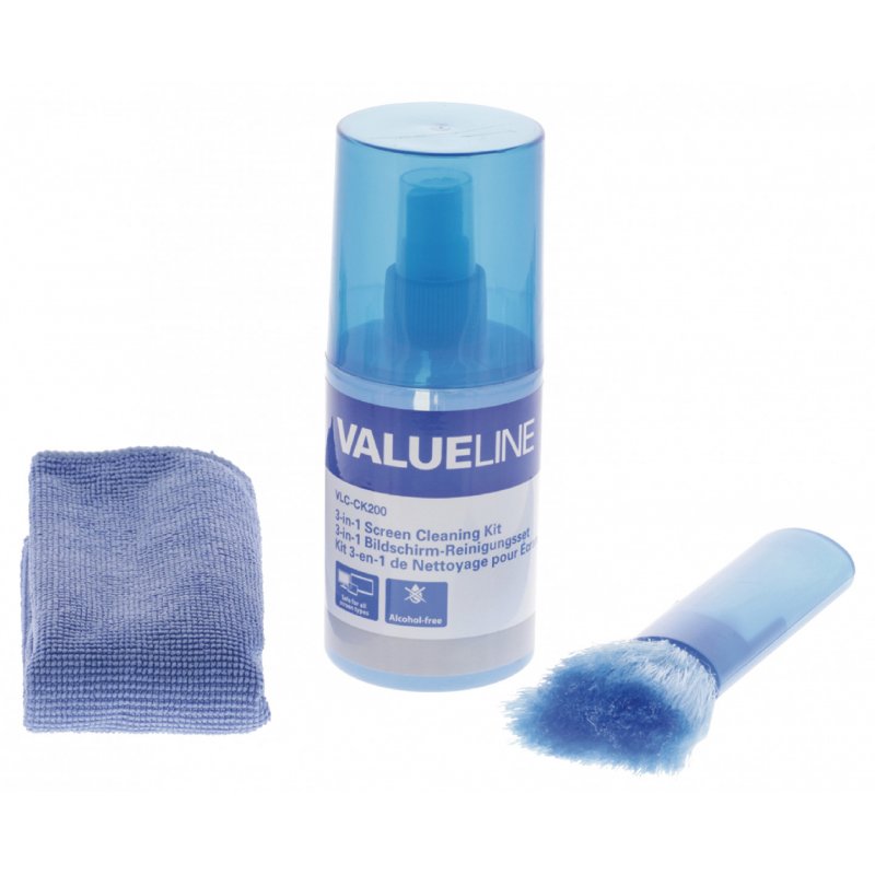 Valueline VLC-CK200 kit de nettoyage pour ordinateur Ordinateur portable Kit de nettoyage d'équipement électronique 20