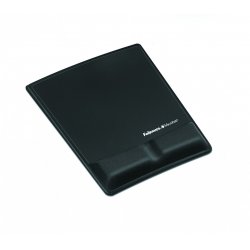 Fellowes Health-V Fabrik Mouse Pad/Wrist Support Black