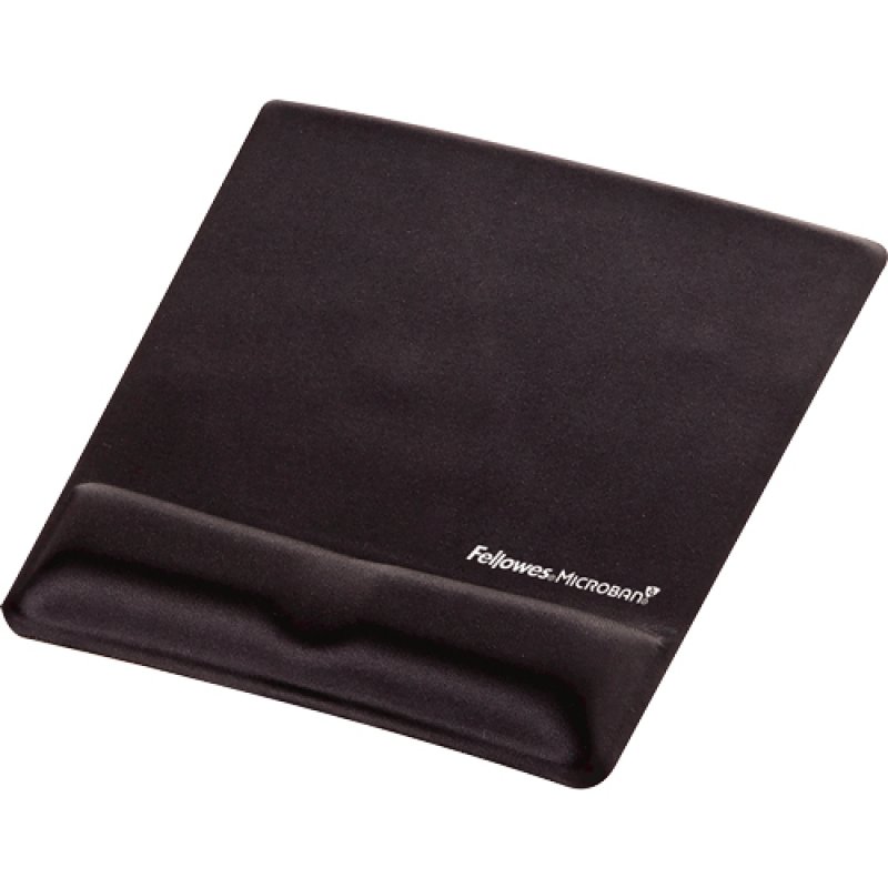 Fellowes compatible Repose-poignet Health-V, recouvert de Lycra, noir
