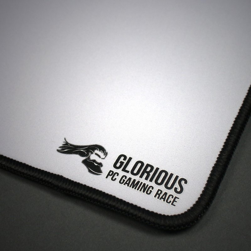Tapis de souris Glorious PC Gaming Race compatible - Extended, Blanc