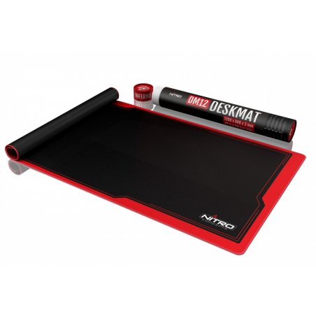 Nitro Concepts DM12 Tapis de souris de jeu Noir, Rouge