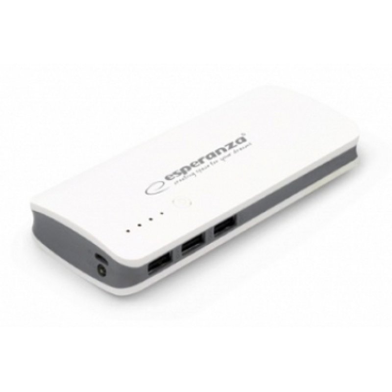 Esperanza EMP106WE Radium 8000 mAh Gris, Blanc