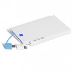 Batterie USB portable Campus 2600 mAh + connecteur Apple Lightning
